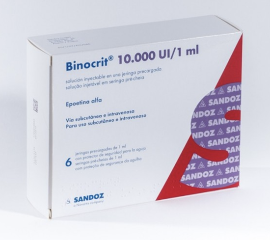 BINOCRIT 10.000 IU 6 Syrn. - (EPREX)