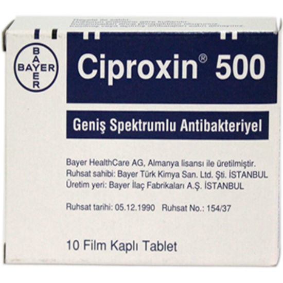 Ciproxin 500 Mg 10 Tab