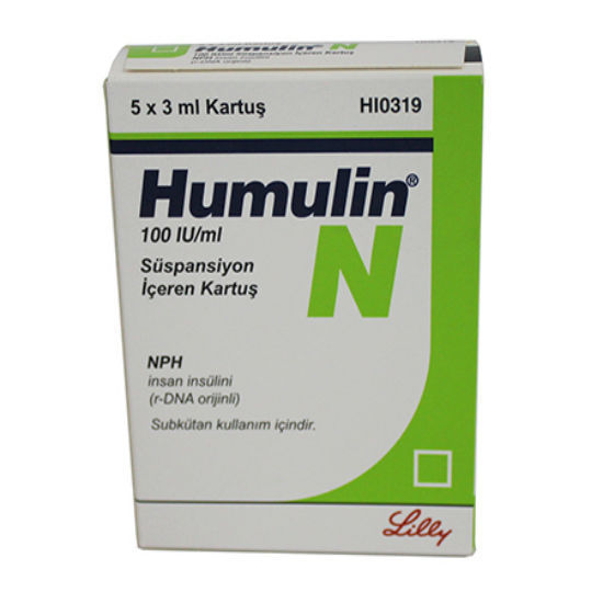 Humulin N 100IU 3ml-5 Cartridges